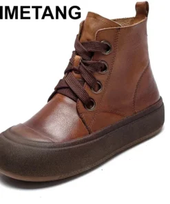 2025 Genuine Leather Marton Boots Women Winter New Double Zipper Women's Ankle Boots Platform Thick Heel Motorcycle Boots Women