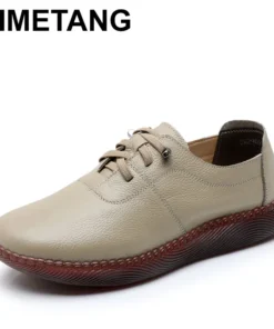 2025 Lace-up Soft Cowhide Sneakers Flat Shoes New Comfort Soft Sole Casual Sneakers Women Leather Shoes Tide