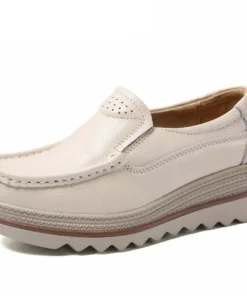 Alternative view of TIMETANG Autumn women flat shoes woman platform sneakers moccasins shoes woman creepers without lace genuine leather shoe ladies